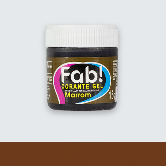 Corante em Gel Fab 15g - MARROM