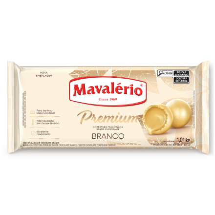 Cobertura Premium Branco 1,01kg - Mavalério