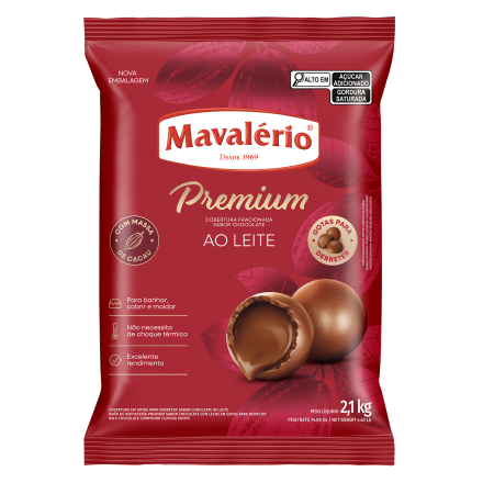 Cobertura Premium Em Moedas Ao Leite 1,01Kg - Mavalério