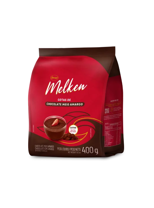 CHOCOLATE EM GOTAS HARALD MELKEN MEIO AMARGO 400g