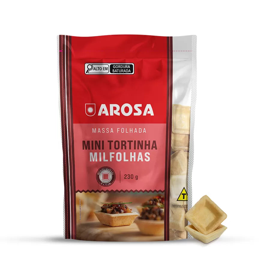 Mini Tortinhas Milfolhas (4x4) 230g - Arosa