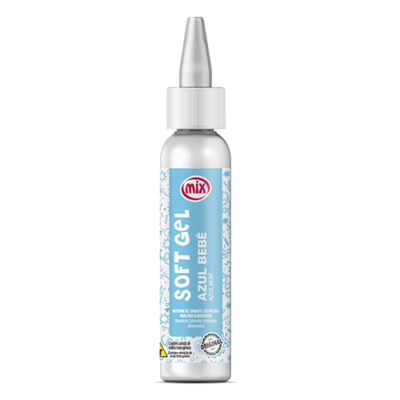 Corante Soft Gel MIX 25g - AZUL BEBÊ