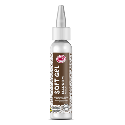 Corante Soft Gel MIX 25g - MARROM