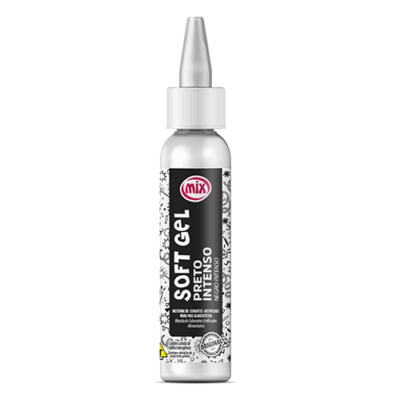 Corante Soft Gel MIX 25g - PRETO INTENSO