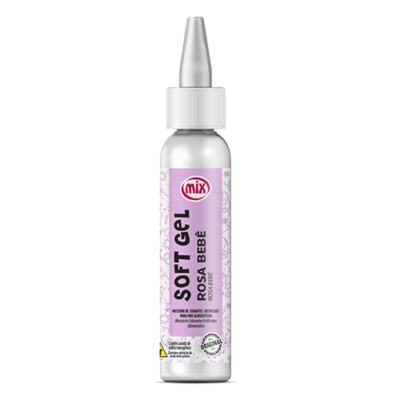 Corante Soft Gel MIX 25g - ROSA BEBÊ