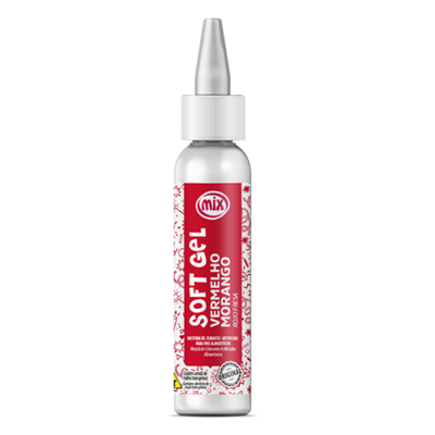 Corante Soft Gel MIX 25g - VERMELHO MORANGO INTENSO