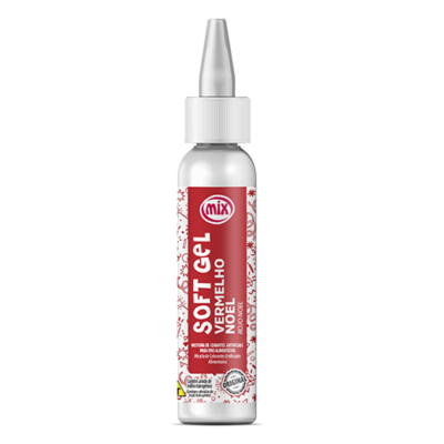 Corante Soft Gel MIX 25g - VERMELHO NOEL