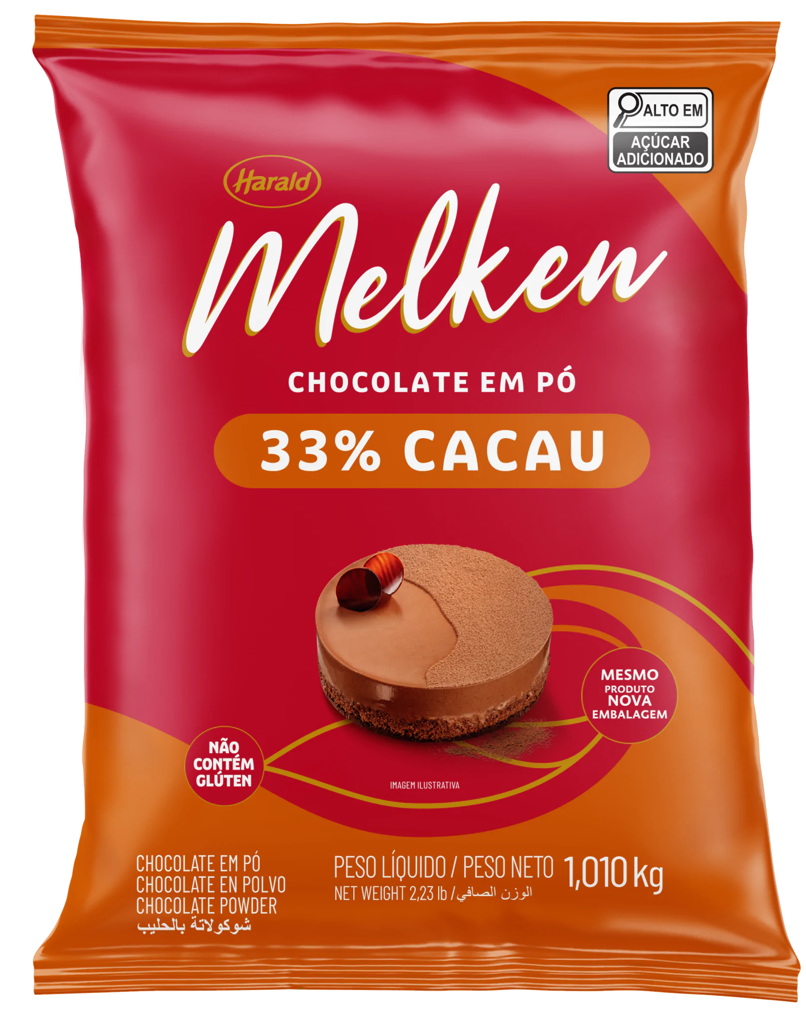 Chocolate Em Pó 33% Cacau 1,050kg - Harald