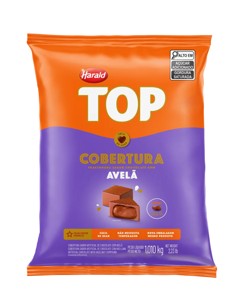 Cobertura Top Em Moedas Avelã 1,01kg - Harald