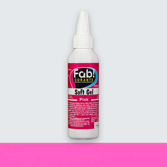 Corante Soft Gel Fab 25G - PINK