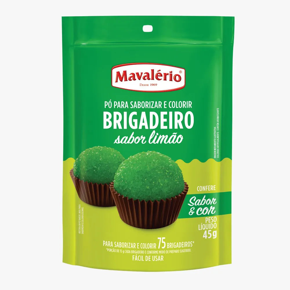 Pó Para Sobremesa Para Brigadeiro Mavalério 75g - LIMÃO