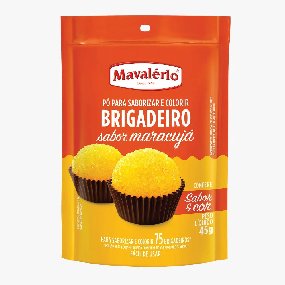Pó Para Sobremesa Para Brigadeiro Mavalério 75g - MARACUJÁ