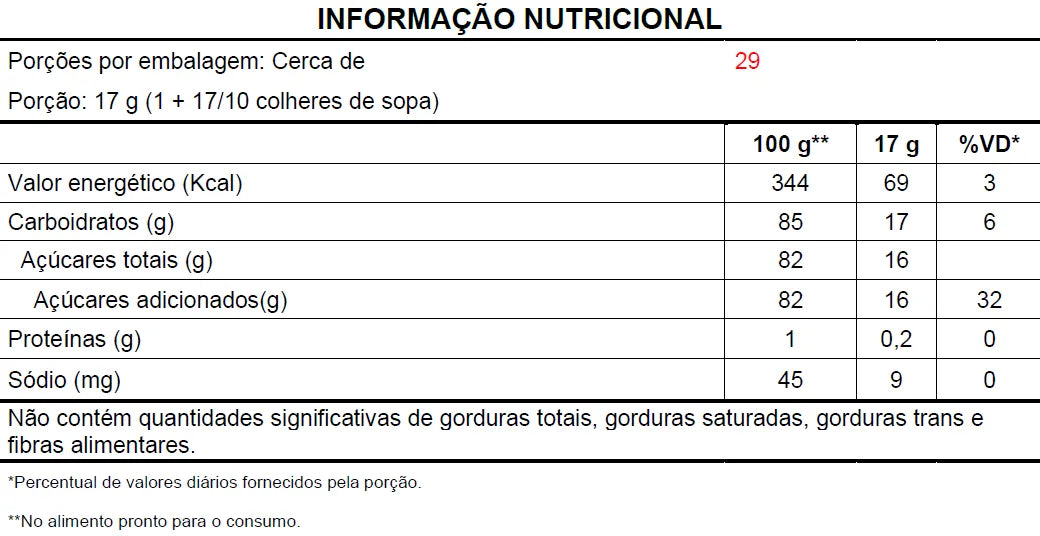 Pó Para Sobremesa Para Brigadeiro Mavalério 75g - MORANGO