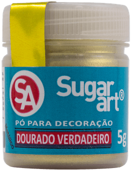 Pó Para Decoração Dourado Verdadeiro 5g - Sugar Art