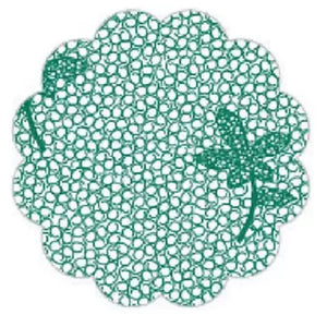 Tapetinho P/ Doce Floral nº7 Dafesta c/100 und - VERDE BANDEIRA