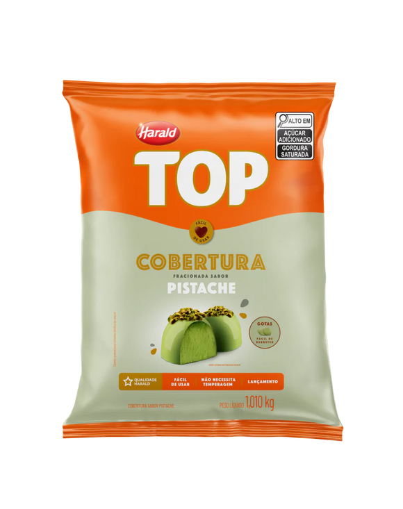 Cobertura Top sabor Pistache em Gotas 1,01kg - Harald