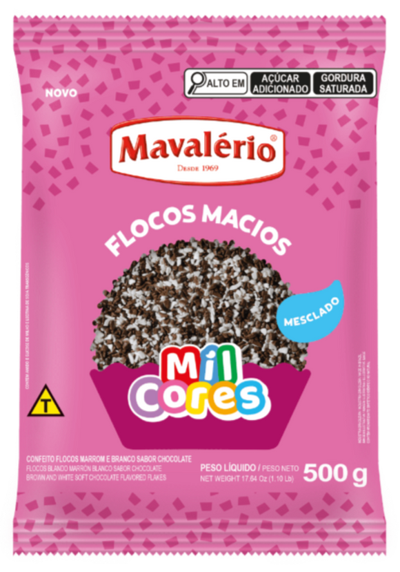 Granulado Flocos Macios Mesclado 500g MIL CORES MAVALÉRIO