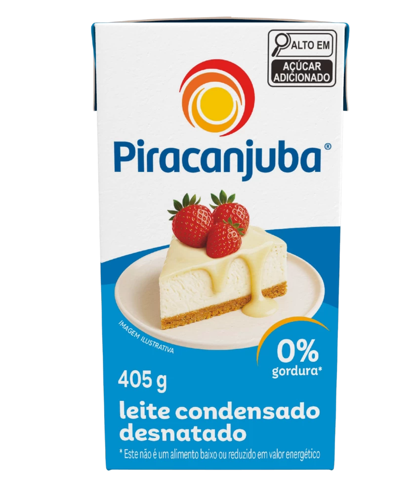 Leite Condensado Desnatado 405g (0% Gordura) - Piracanjuba