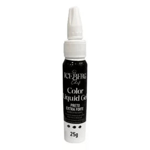 Corante Liquid Gel Preto Extra Forte 25g ICEBERG