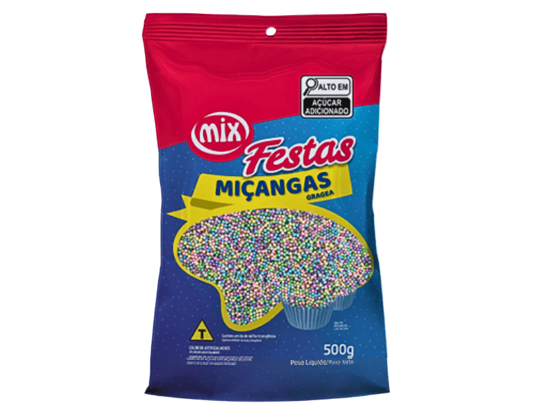 Confeito Miçanga Mix 500g