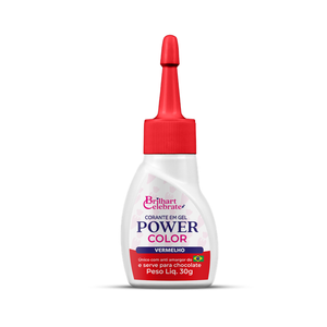 Corante Em Gel 30g Vermelho - Brilhart Celebrate