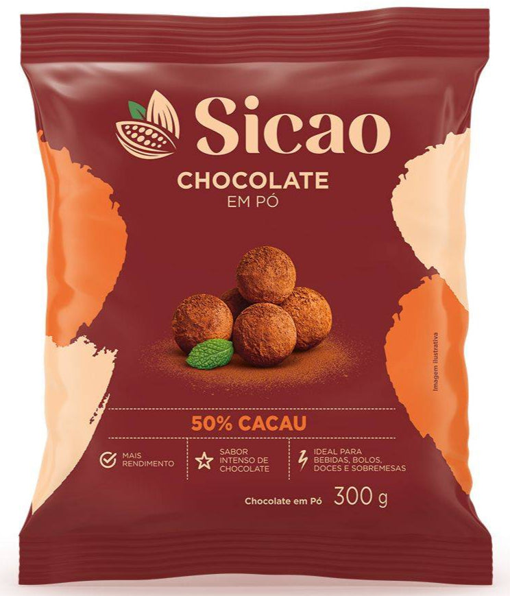 Chocolate em Pó Sicao 50% - 300g