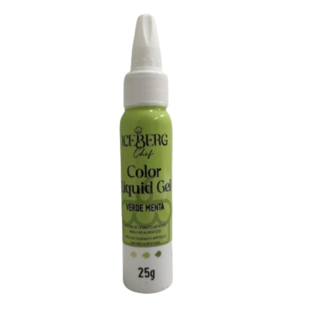 Corante Liquid Gel Color 25g Iceberg - Verde Menta