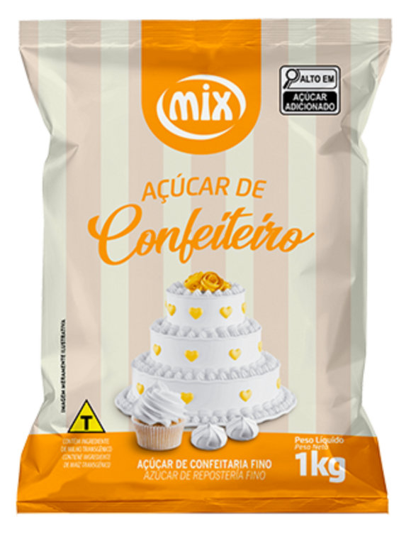 Açúcar De Confeiteiro 1kg - Mix