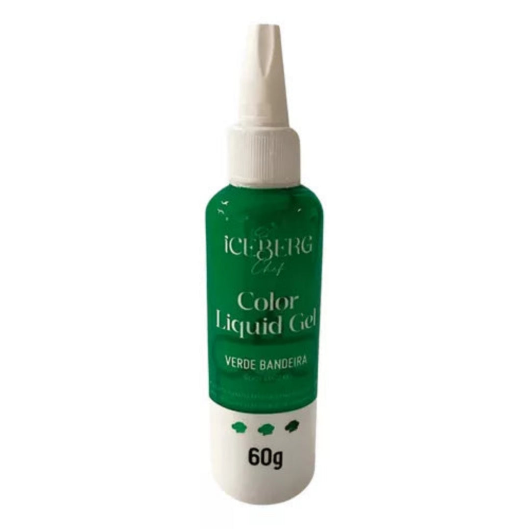Corante Liquid Gel Color Verde Bandeira 60g - Iceberg