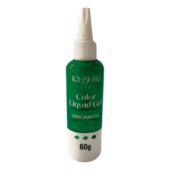 Corante Liquid Gel Color Verde Bandeira 60g - Iceberg