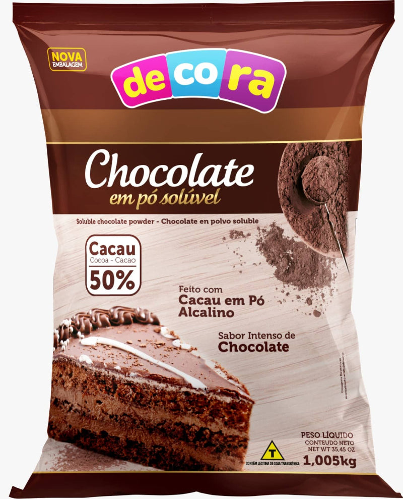 Chocolate Em Pó decora 50% 1005kg Cacau Foods