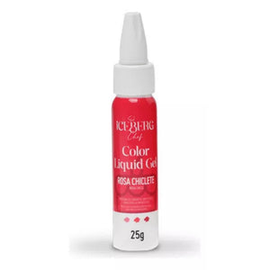 Corante Liquid Gel Rosa Chiclete 25g ICEBERG