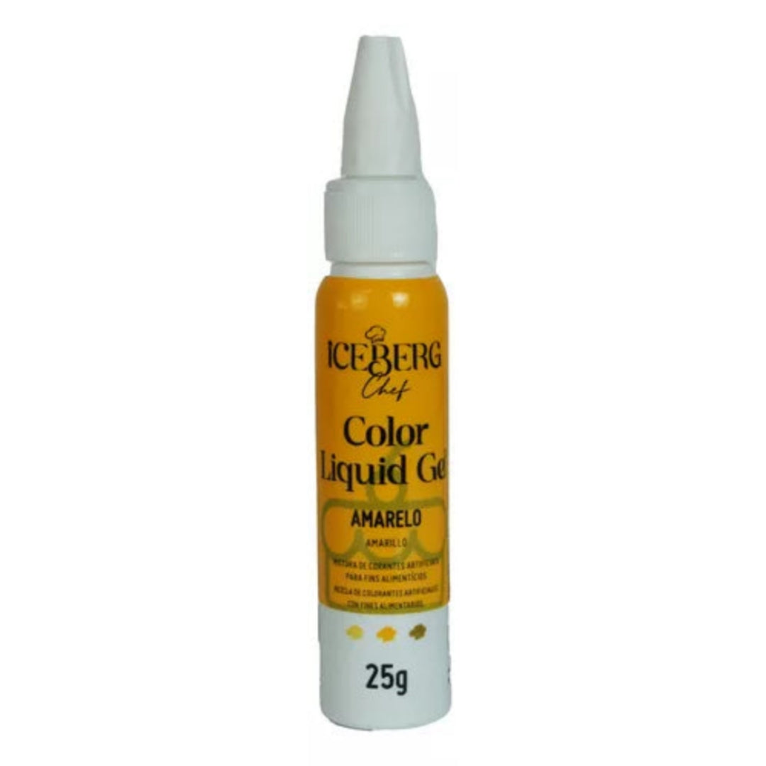 Corante Liquid Gel Color 25g Iceberg - Amarelo