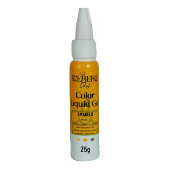 Corante Liquid Gel Amarelo 25g ICEBERG