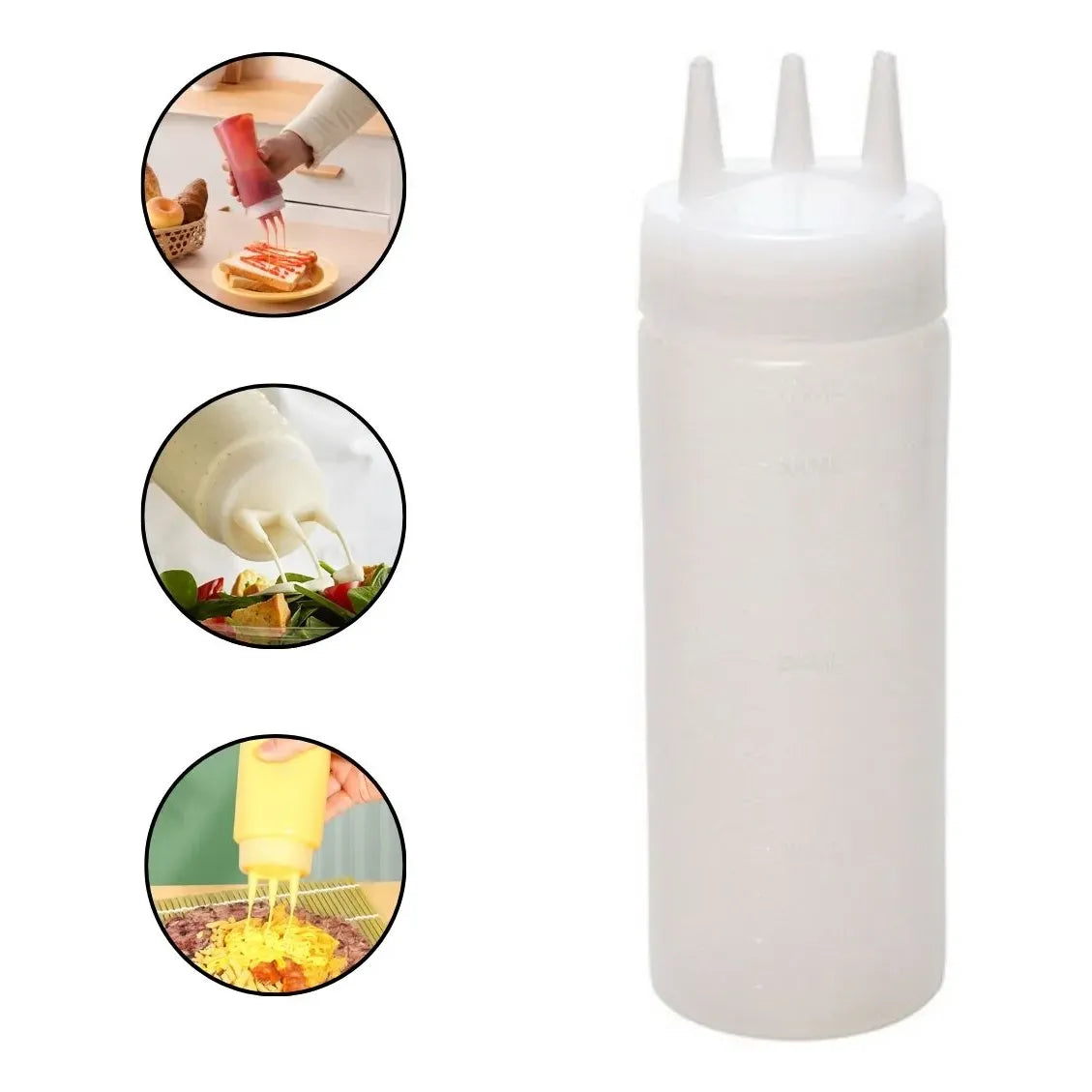 Bisnaga Para Molho 3 Bicos 600ml