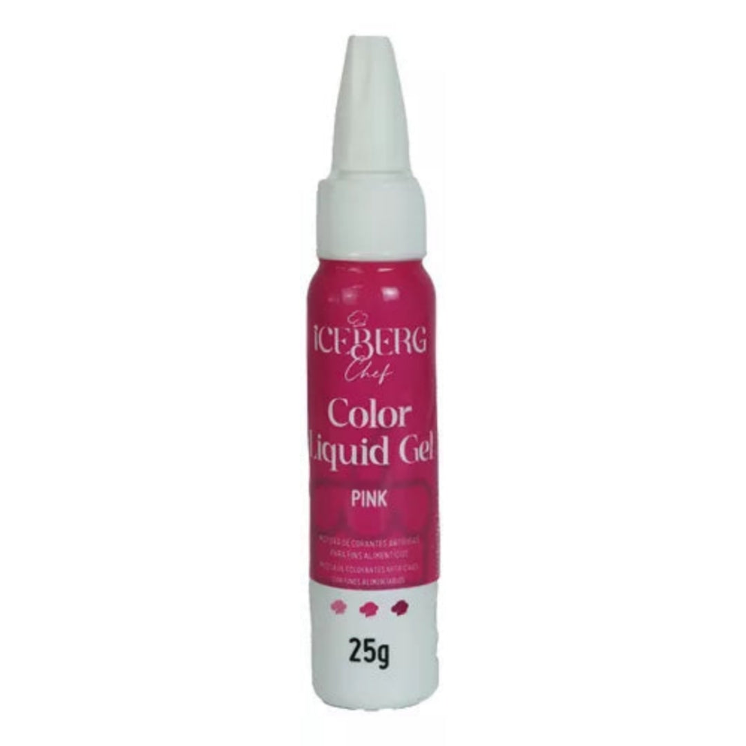 Corante Liquid Gel Color 25g Iceberg - Pink