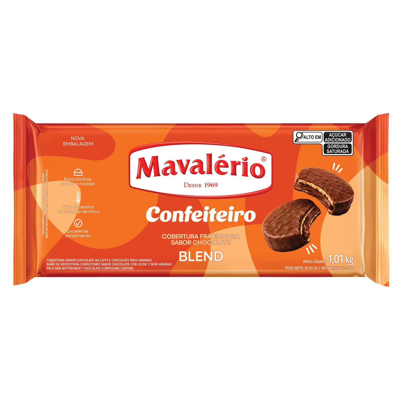 Cobertura Confeiteiro Blend 1,01kg - Mavalério