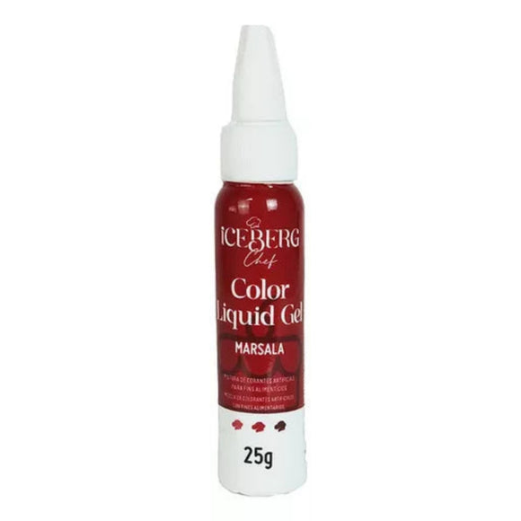 Corante Liquid Gel Marsala 25g - Iceberg