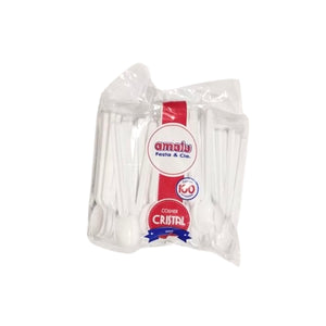 Colher Mini Branco C/100 unidades Amalu