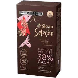 Chocolate ao Leite Seleção 38% - 1,01kg SICAO