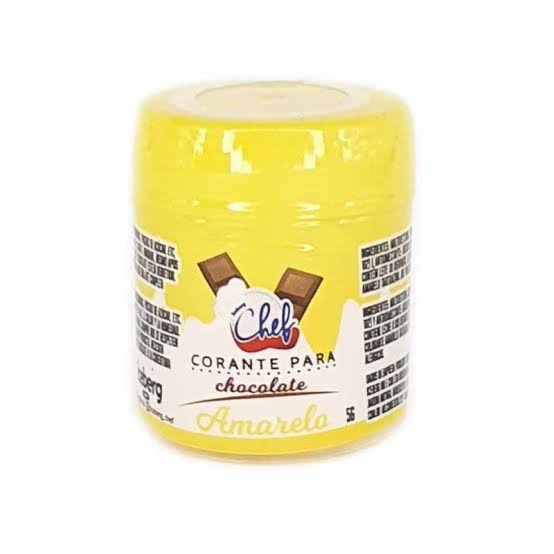 Corante Em Pó Lipossolúvel P/ Chocolate Iceberg 5g - Amarelo