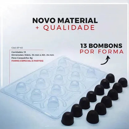 Forma De Silicone BomBom Especial Sp40 cód:3500