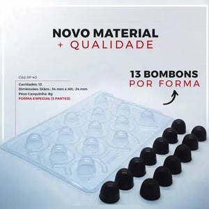 Forma De Silicone BomBom Especial Sp40 cód:3500