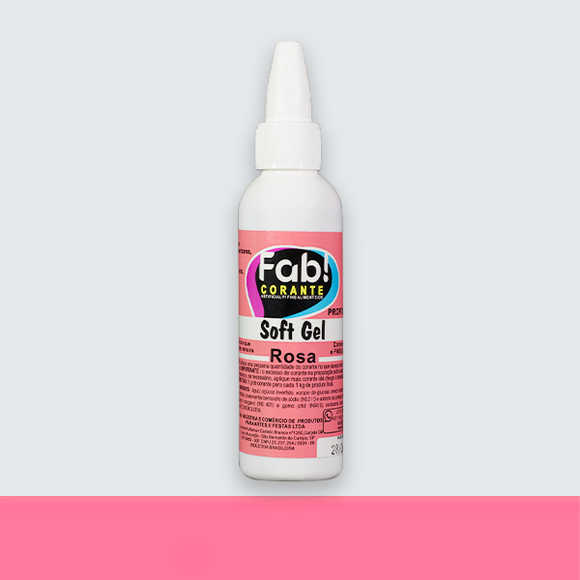 Corante Soft Gel Fab 25G - ROSA