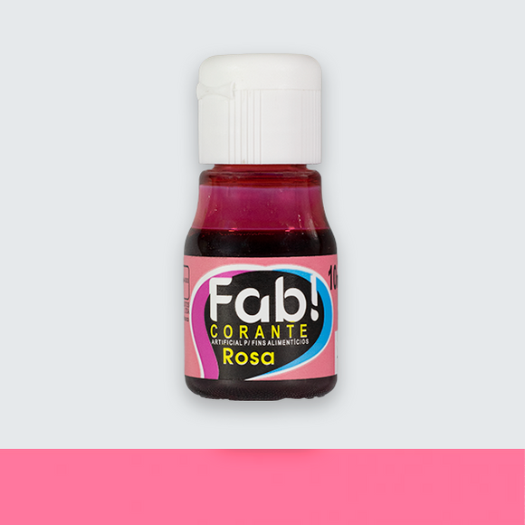 Corante Liquído FAB Cores 10ml - Rosa