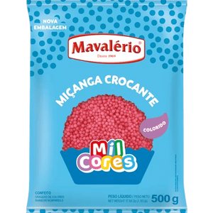 Miçanga Crocante Rosa 500g - Mavalério
