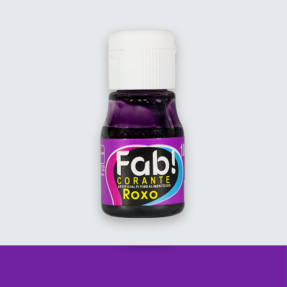 Corante Liquído FAB Cores 10ml - Roxo