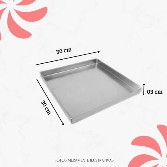 FORMA PARA BROWNIE - 30X30X3 - Rafisa