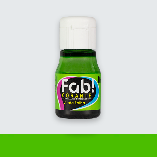 Corante Liquído FAB Cores 10ml - Verde Folha