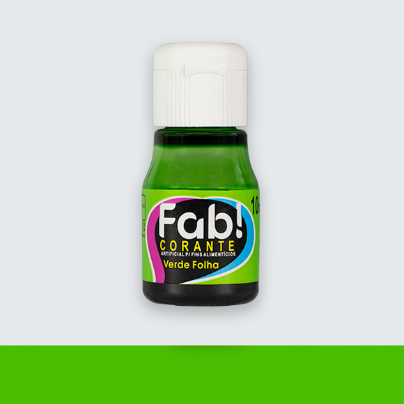 Corante Liquído FAB Cores 10ml - Verde Folha